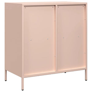 vidaXL Sideboard Pink 68x39x73.5 cm Cold-rolled Steel