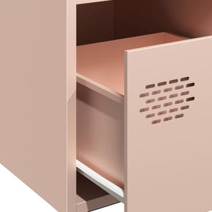 vidaXL Sideboard Pink 68x39x73.5 cm Cold-rolled Steel