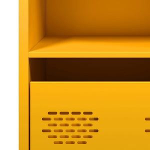 vidaXL Sideboard Mustard Yellow 68x39x73.5 cm Cold-rolled Steel