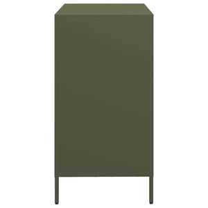 vidaXL Sideboard Olive Green 68x39x73.5 cm Cold-rolled Steel