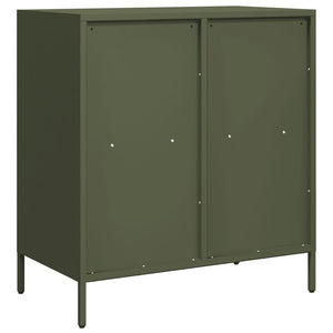 vidaXL Sideboard Olive Green 68x39x73.5 cm Cold-rolled Steel