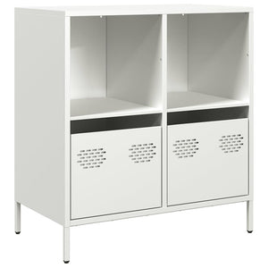 vidaXL Sideboard White 68x39x73.5 cm Cold-rolled Steel