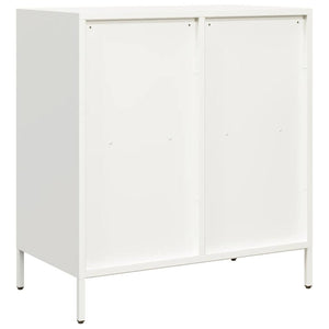 vidaXL Sideboard White 68x39x73.5 cm Cold-rolled Steel