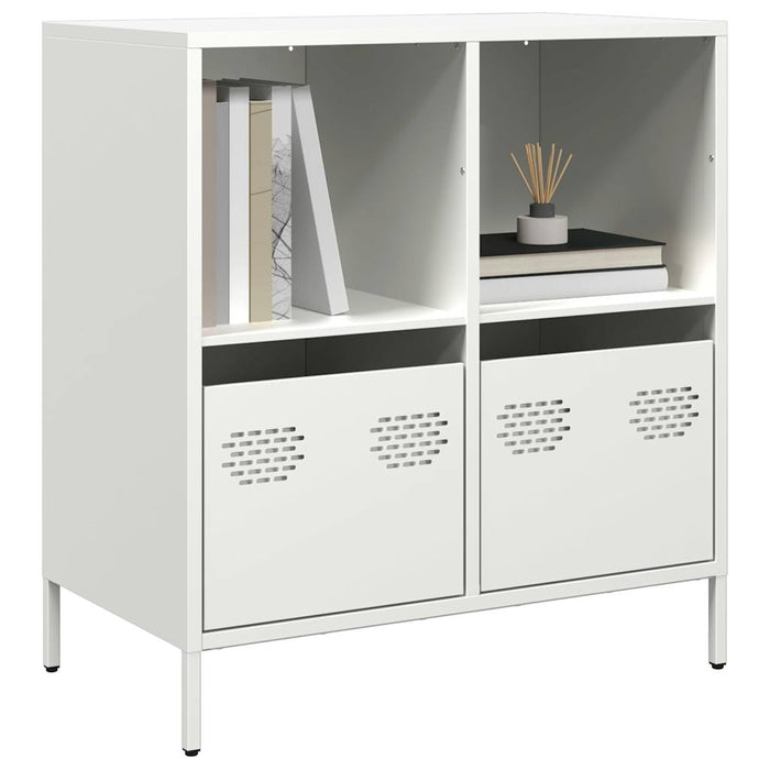 vidaXL Sideboard White 68x39x73.5 cm Cold-rolled Steel