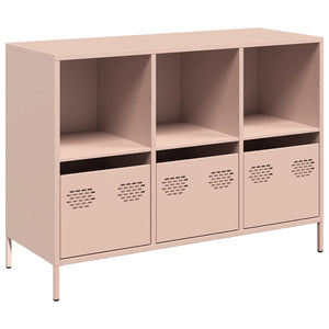 vidaXL Sideboard Pink 101.5x39x73.5 cm Cold-rolled Steel