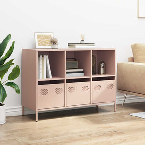 vidaXL Sideboard Pink 101.5x39x73.5 cm Cold-rolled Steel