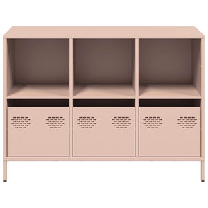 vidaXL Sideboard Pink 101.5x39x73.5 cm Cold-rolled Steel