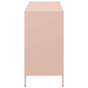 vidaXL Sideboard Pink 101.5x39x73.5 cm Cold-rolled Steel