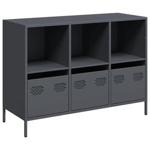 vidaXL Sideboard Anthracite 101.5x39x73.5 cm Cold-rolled Steel