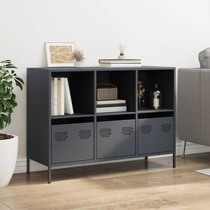 vidaXL Sideboard Anthracite 101.5x39x73.5 cm Cold-rolled Steel