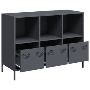 vidaXL Sideboard Anthracite 101.5x39x73.5 cm Cold-rolled Steel