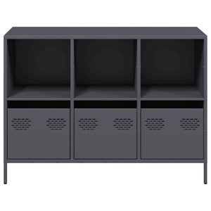 vidaXL Sideboard Anthracite 101.5x39x73.5 cm Cold-rolled Steel