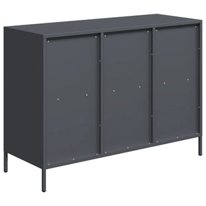 vidaXL Sideboard Anthracite 101.5x39x73.5 cm Cold-rolled Steel