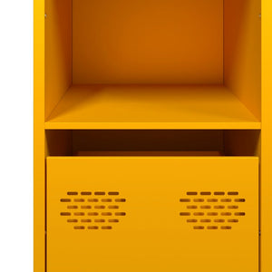 vidaXL Sideboard Mustard Yellow 101.5x39x73.5 cm Cold-rolled Steel