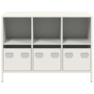 vidaXL Sideboard White 101.5x39x73.5 cm Cold-rolled Steel