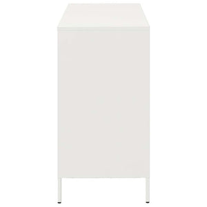 vidaXL Sideboard White 101.5x39x73.5 cm Cold-rolled Steel