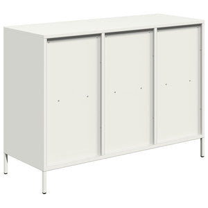 vidaXL Sideboard White 101.5x39x73.5 cm Cold-rolled Steel