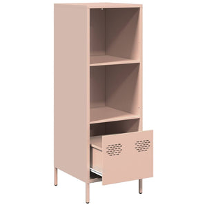 vidaXL Highboard Pink 35x39x103.5 cm Steel