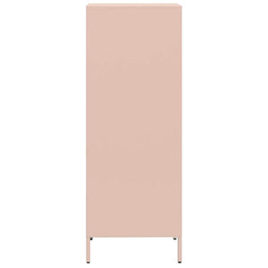 vidaXL Highboard Pink 35x39x103.5 cm Steel