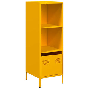 vidaXL Highboard Mustard Yellow 35x39x103.5 cm Steel