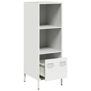 vidaXL Highboard White 35x39x103.5 cm Steel