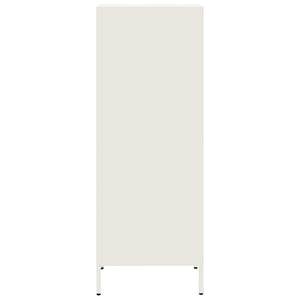 vidaXL Highboard White 35x39x103.5 cm Steel