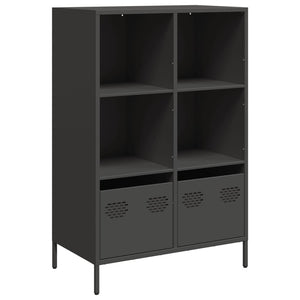 vidaXL Highboard Black 68x39x103.5 cm Steel