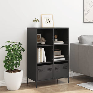 vidaXL Highboard Black 68x39x103.5 cm Steel