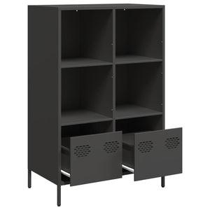 vidaXL Highboard Black 68x39x103.5 cm Steel