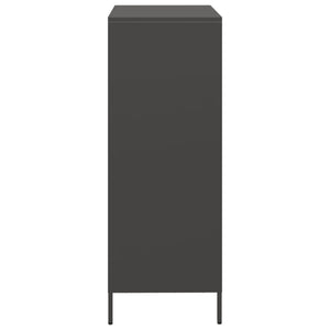 vidaXL Highboard Black 68x39x103.5 cm Steel