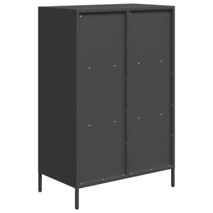 vidaXL Highboard Black 68x39x103.5 cm Steel