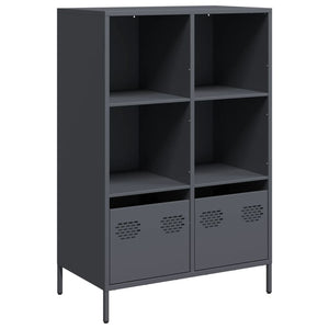 vidaXL Highboard Anthracite 68x39x103.5 cm Steel