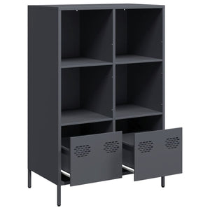 vidaXL Highboard Anthracite 68x39x103.5 cm Steel