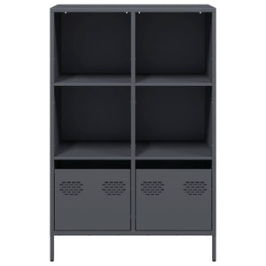 vidaXL Highboard Anthracite 68x39x103.5 cm Steel