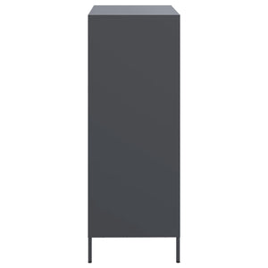 vidaXL Highboard Anthracite 68x39x103.5 cm Steel