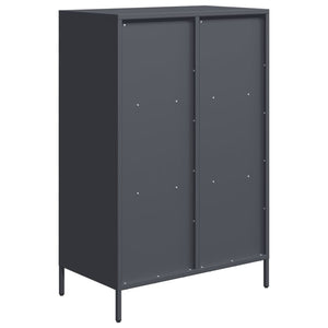 vidaXL Highboard Anthracite 68x39x103.5 cm Steel