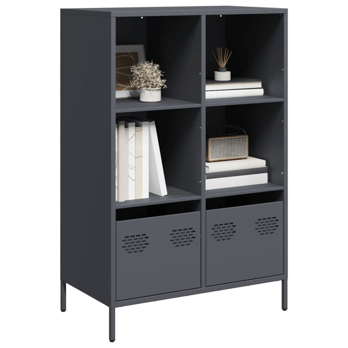 vidaXL Highboard Anthracite 68x39x103.5 cm Steel