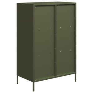 vidaXL Highboard Olive Green 68x39x103.5 cm Steel