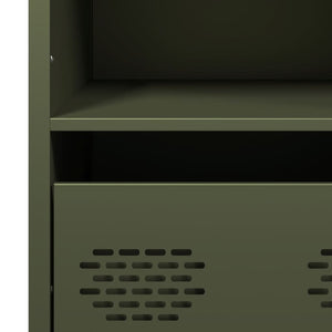 vidaXL Highboard Olive Green 68x39x103.5 cm Steel