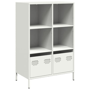 vidaXL Highboard White 68x39x103.5 cm Steel