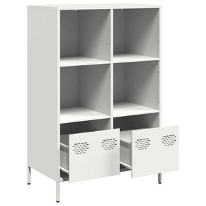 vidaXL Highboard White 68x39x103.5 cm Steel