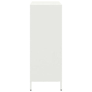 vidaXL Highboard White 68x39x103.5 cm Steel