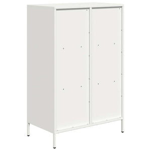 vidaXL Highboard White 68x39x103.5 cm Steel