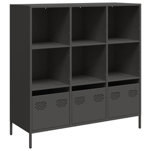 vidaXL Highboard Black 101.5x39x103.5 cm Steel