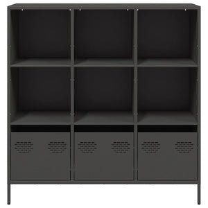 vidaXL Highboard Black 101.5x39x103.5 cm Steel