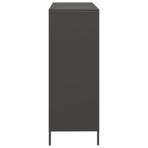 vidaXL Highboard Black 101.5x39x103.5 cm Steel