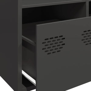 vidaXL Highboard Black 101.5x39x103.5 cm Steel