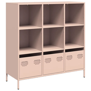 vidaXL Highboard Pink 101.5x39x103.5 cm Steel