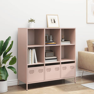 vidaXL Highboard Pink 101.5x39x103.5 cm Steel