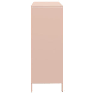 vidaXL Highboard Pink 101.5x39x103.5 cm Steel